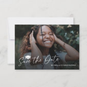 卒業パーティ日付カードの保存 セーブザデート (正面)