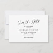 卒業パーティ日付カードの保存 セーブザデート (裏面)