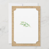 卒業パーテ素朴ィバーラップリーフリース招待状 招待状 (裏面)