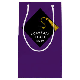 卒業パープルスモール抱き枕 スモールペーパーバッグ