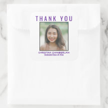 卒業パープルブラックの写真カスタムありがとう