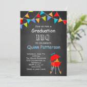 卒業パーリー招待状のチャルクボード招待 招待状 (スタンド正面)