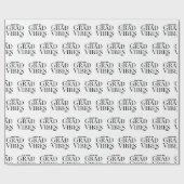 卒業ビブのみ白/黒 ラッピングペーパー (フラット)