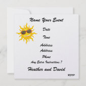 卒業ビーチパーティー-ボトル内の招待状- 招待状 (裏面)