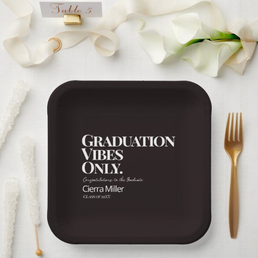 卒業ビーブスオンリー紙プレート ペーパープレート (ウェディング)