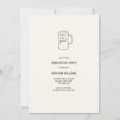 卒業ビールマグの応援 招待状 (正面)