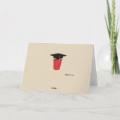 卒業ビールPongのおもしろいな"危険な状態の"カスタム カード (裏面)