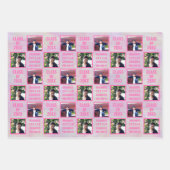 卒業ピンクオパールトレンディー品揃え写真 ラッピングペーパーシート (正面)