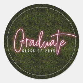 卒業ピンクネオン科 ラウンドシール