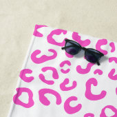 卒業ピンクヒョウビーチタオル ビーチタオル (インサイチュ)