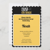 卒業ピースアウト6年生パーティー 招待状 (裏面)