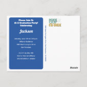 卒業ピースアウト8年生パーティー ポストカード (裏面)