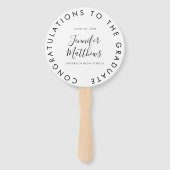 卒業ファンあなたの学校のクラスの写真 ハンドファン (正面)