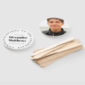 卒業ファンあなたの学校クラスの男性の写真 ハンドファン (組立なし)