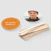 卒業ファンあなたの学校クラス男性フォトオレンジ ハンドファン (組立なし)