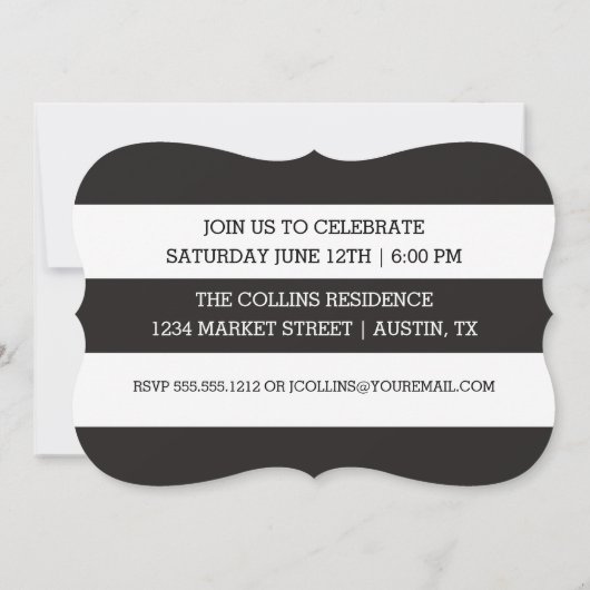 卒業ファンシー党の発表を台本にする 招待状 (裏面)