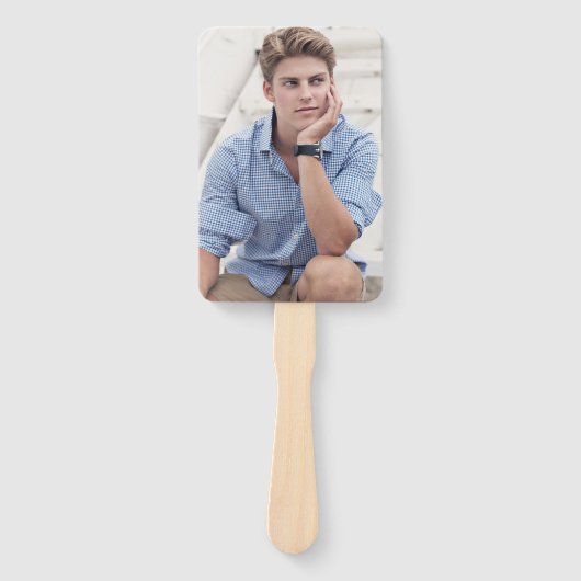 卒業ファン院生2枚の大きな写真 ハンドファン (正面)