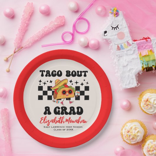 卒業フィエスタタコAグレード ペーパープレート (パーティー)