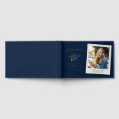 卒業フォトスクリプトゴールドフォイルパーティー ゲストブック (全面)