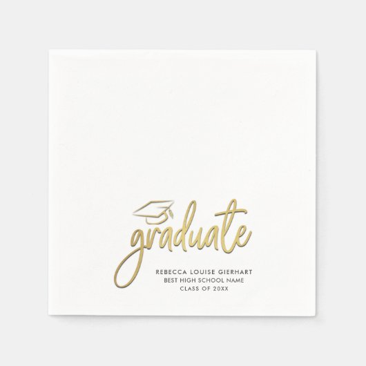 卒業フォトスクリプト2024グラードパーティー スタンダードカクテルナプキン (正面)