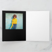 卒業フォトブラック2022サンキューカード サンキューカード (内部)