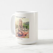 卒業フォト文字オーバーレイ コーヒーマグカップ (正面左)