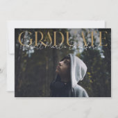 卒業フォント ミュート セリフ 案内状 (正面)