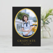 卒業フォーマルパーティー招待状 | はっきりした&エレガント 招待状 (スタンド正面)