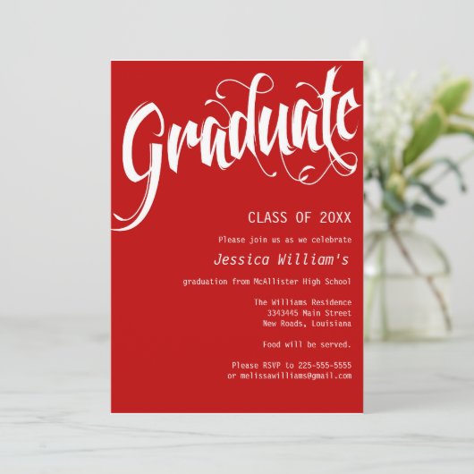 卒業フォーマル党 招待状 (スタンド正面)