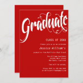 卒業フォーマル党 招待状 (正面/裏面)