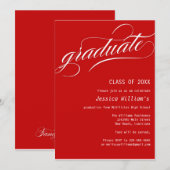 卒業フォーマル党 招待状 (正面/裏面)