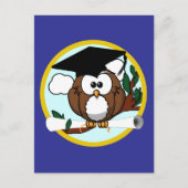 卒業フクロウ学園カラーズブルー 案内ポストカード (正面)