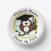 卒業フクロウ ペーパーボウル (正面)