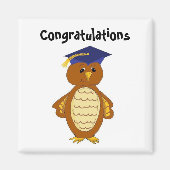 卒業フクロウ マグネット (正面)