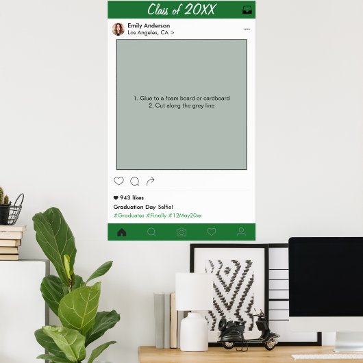 卒業フレームパーティー小道具フォトブース ポスター (ホームオフィス)