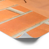 卒業ブラックオレンジ写真卒業 ポスター (角)