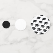 卒業ブラックタッセルキャップ コンフェッティ (正面)