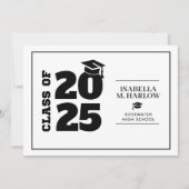 卒業ブラックタッセル卒業 サンキューカード (正面)