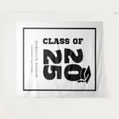 卒業ブラックタッセル卒業 タペストリー (正面(横))