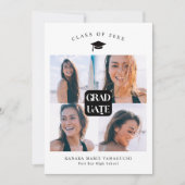 卒業ブラックボックス卒業発表 案内状 (正面)