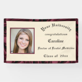 卒業ブルゴーニュ縁どサテン写真の追加 横断幕