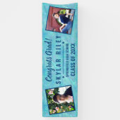 卒業ブルーオパール2フォトおめでとうグラード 横断幕 (縦)