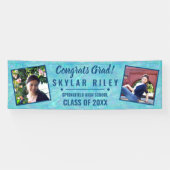 卒業ブルーオパール2フォトおめでとうグラード 横断幕 (横)