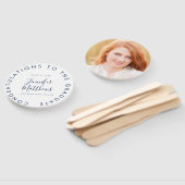 卒業ブルースクールカラークラス名写真 ハンドファン (組立なし)