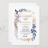 卒業ブルーツー招待状 招待状 (正面/裏面)