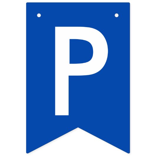 卒業ブルーホワイトスクール名 バンティングフラッグ (第3の旗)