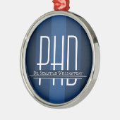 卒業ブルー博士号 セラミックオーナメント (左)