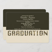 卒業プライド招待状 招待状 (正面/裏面)