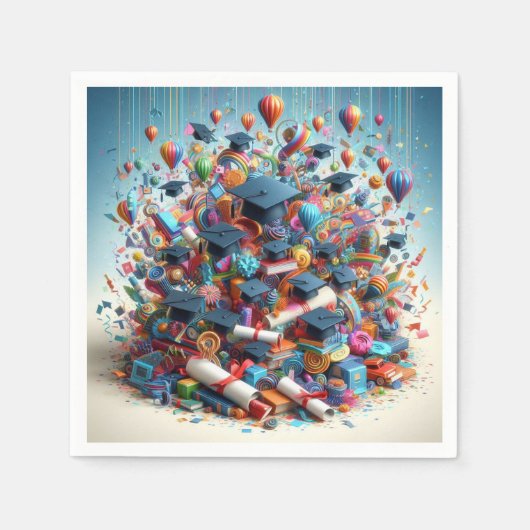卒業プライド スタンダードカクテルナプキン (正面)