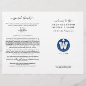 卒業プログラム（2列版）フライヤー チラシ (正面)